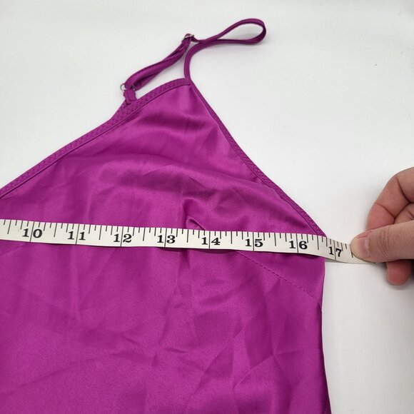 Zara Fuschia Pink Purple Cami Tank Top SZ M - Picture 5 of 7